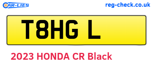 T8HGL are the vehicle registration plates.