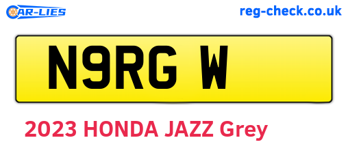 N9RGW are the vehicle registration plates.