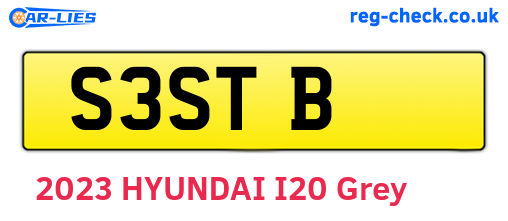 S3STB are the vehicle registration plates.