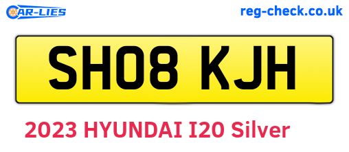 SH08KJH are the vehicle registration plates.