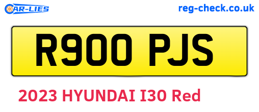 R900PJS are the vehicle registration plates.