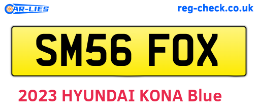 SM56FOX are the vehicle registration plates.