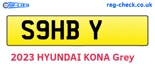 S9HBY are the vehicle registration plates.