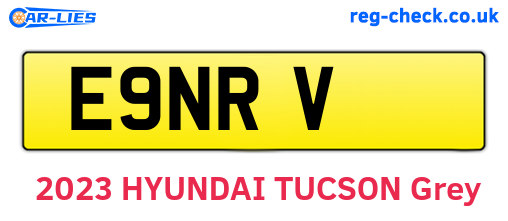 E9NRV are the vehicle registration plates.