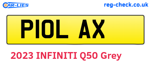 P10LAX are the vehicle registration plates.