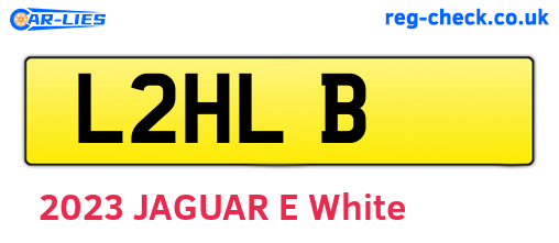 L2HLB are the vehicle registration plates.