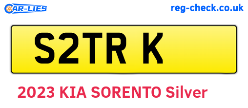 S2TRK are the vehicle registration plates.