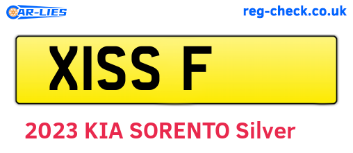 X1SSF are the vehicle registration plates.