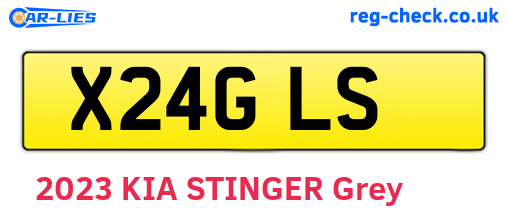 X24GLS are the vehicle registration plates.