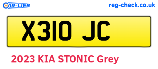 X31OJC are the vehicle registration plates.