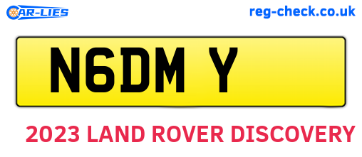 N6DMY are the vehicle registration plates.