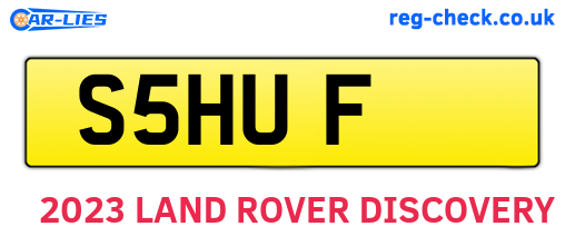S5HUF are the vehicle registration plates.