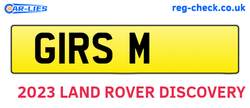 G1RSM are the vehicle registration plates.