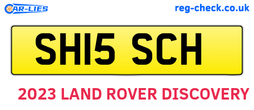 SH15SCH are the vehicle registration plates.