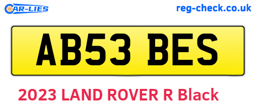 AB53BES are the vehicle registration plates.