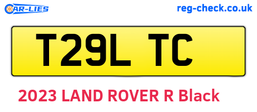 T29LTC are the vehicle registration plates.