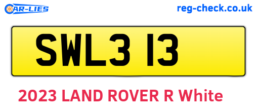 SWL313 are the vehicle registration plates.