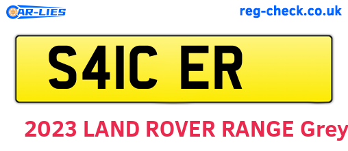 S41CER are the vehicle registration plates.