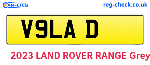 V9LAD are the vehicle registration plates.