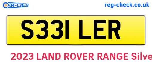 S331LER are the vehicle registration plates.