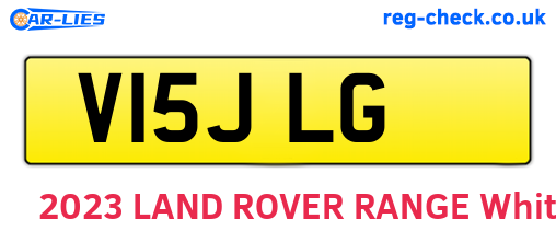 V15JLG are the vehicle registration plates.