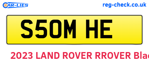 S50MHE are the vehicle registration plates.