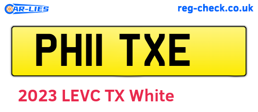 PH11TXE are the vehicle registration plates.