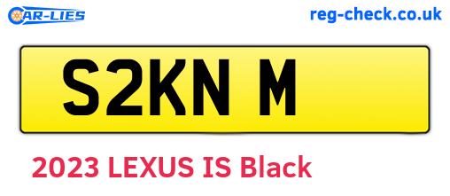 S2KNM are the vehicle registration plates.