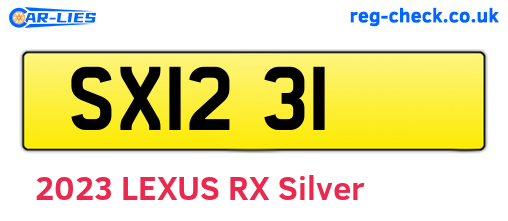 SXI231 are the vehicle registration plates.