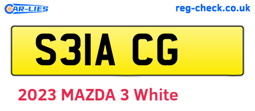 S31ACG are the vehicle registration plates.