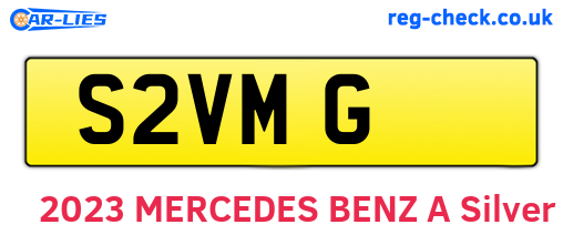 S2VMG are the vehicle registration plates.