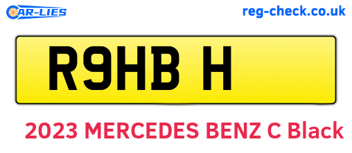 R9HBH are the vehicle registration plates.