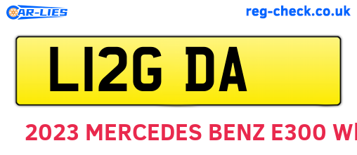 L12GDA are the vehicle registration plates.