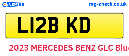 L12BKD are the vehicle registration plates.