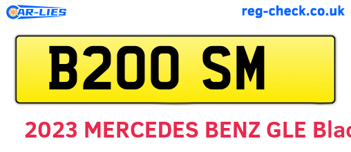 B20OSM are the vehicle registration plates.