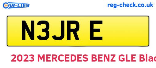 N3JRE are the vehicle registration plates.