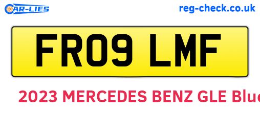 FR09LMF are the vehicle registration plates.
