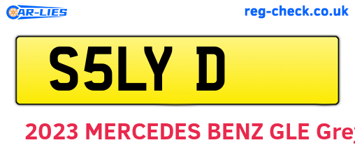 S5LYD are the vehicle registration plates.