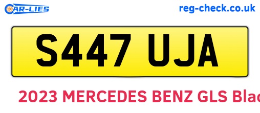 S447UJA are the vehicle registration plates.