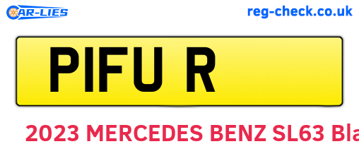 P1FUR are the vehicle registration plates.