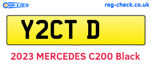 Y2CTD are the vehicle registration plates.