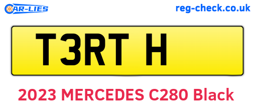 T3RTH are the vehicle registration plates.