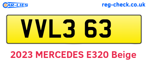 VVL363 are the vehicle registration plates.