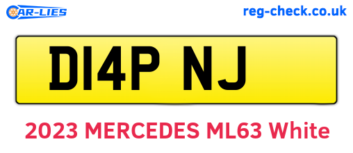 D14PNJ are the vehicle registration plates.