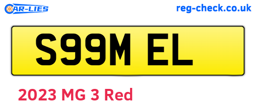 S99MEL are the vehicle registration plates.