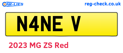 N4NEV are the vehicle registration plates.