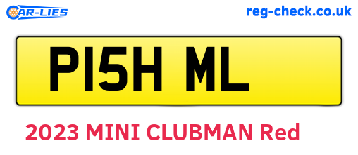 P15HML are the vehicle registration plates.