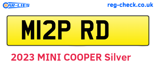 M12PRD are the vehicle registration plates.