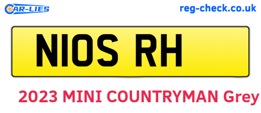 N10SRH are the vehicle registration plates.