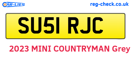 SU51RJC are the vehicle registration plates.